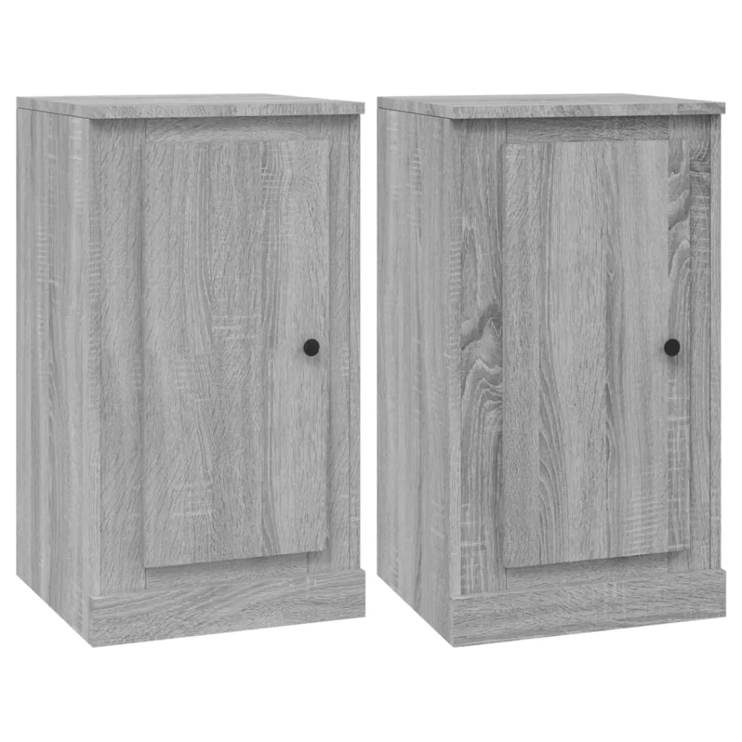 Vidaxl Sideboards 2 Stk. Grau Sonoma 37,5x35,5x67,5 Cm Holzwerkstoff günstig online kaufen