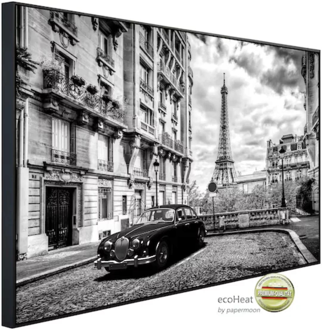 Papermoon Infrarotheizung »Paris Schwarz & Weiß«, sehr angenehme Strahlungs günstig online kaufen