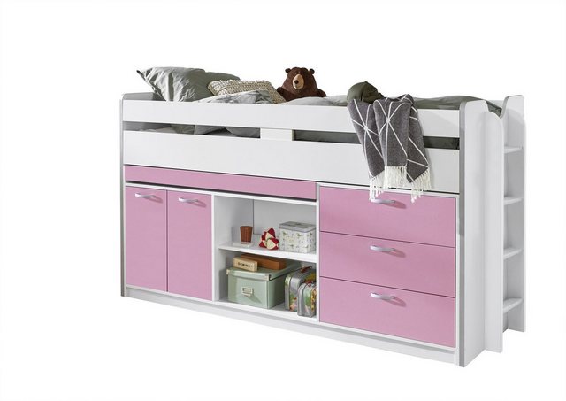 58 aufm Kessel Bettgestell Hochbett Giasemí 217x94x124 Kinderbett Holznachb günstig online kaufen