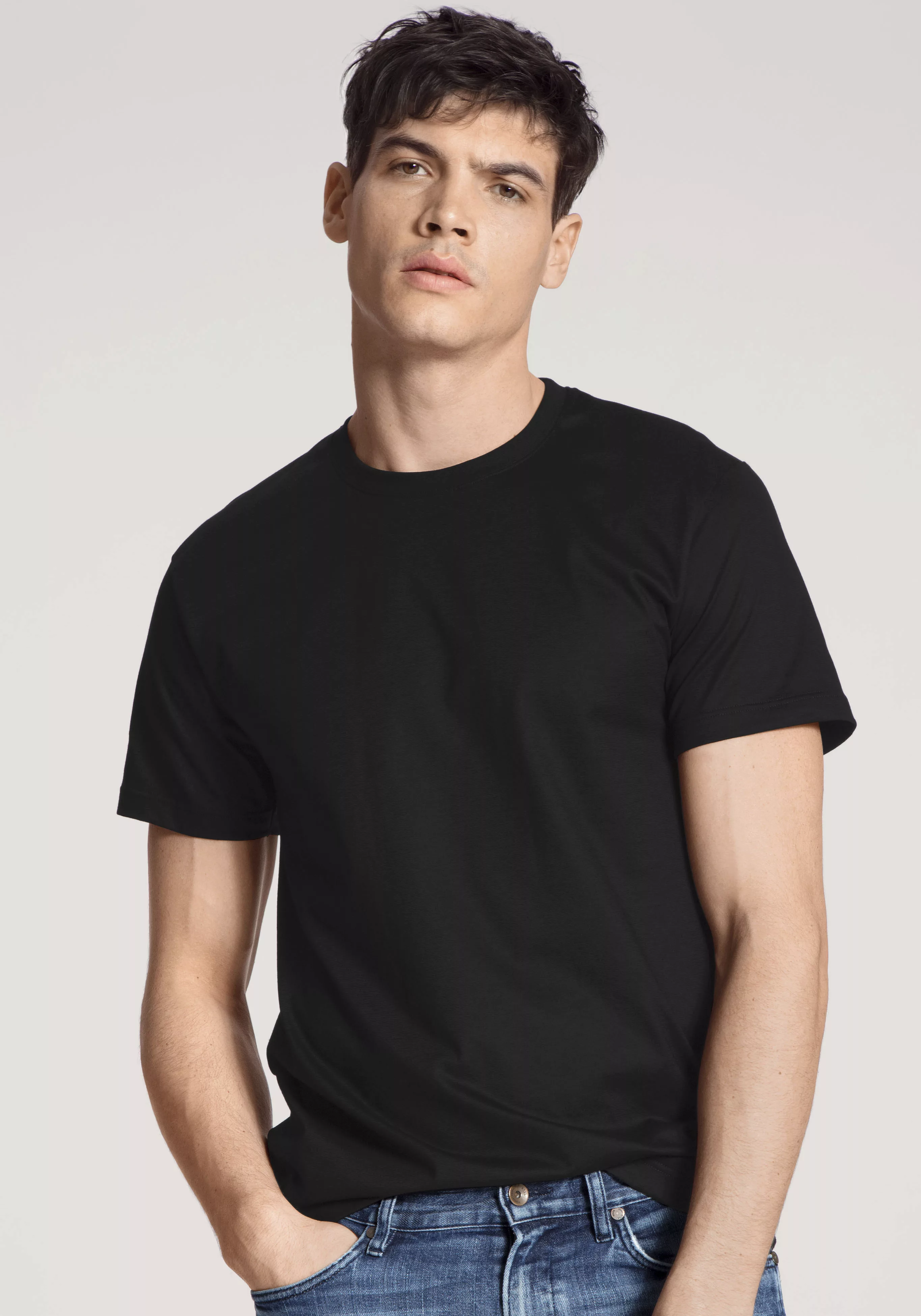 CALIDA T-Shirt Natural Benefit (2er Pack) enganliegendes Kurzarmshirt, Mode günstig online kaufen
