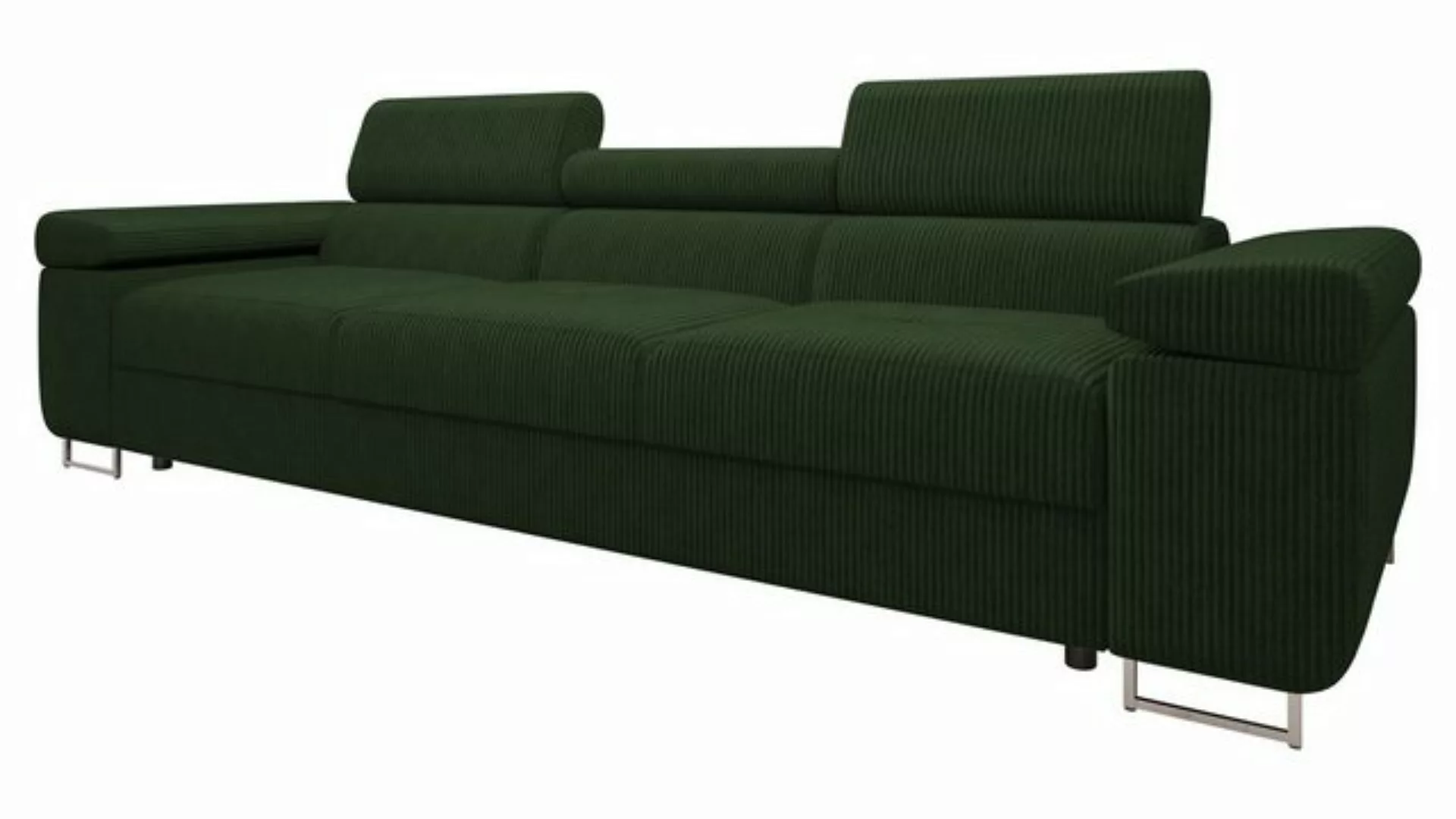 MIRJAN24 Sofa Torezio 3 Cord, Einstellbare Kopfstützen, 263x102x70-90 cm günstig online kaufen