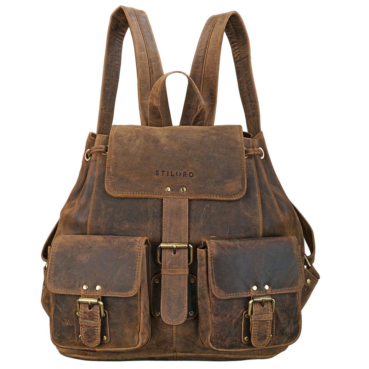STILORD Cityrucksack "Larissa" Vintage Rucksack Leder günstig online kaufen