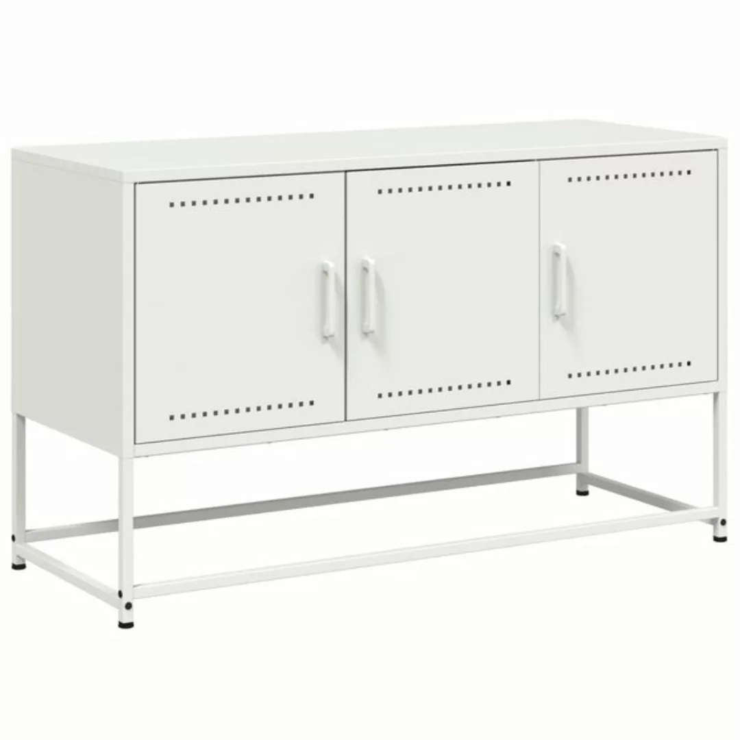 vidaXL TV-Schrank TV-Schrank Weiß 100,5x39x60,5 cm Stahl (1-St) günstig online kaufen