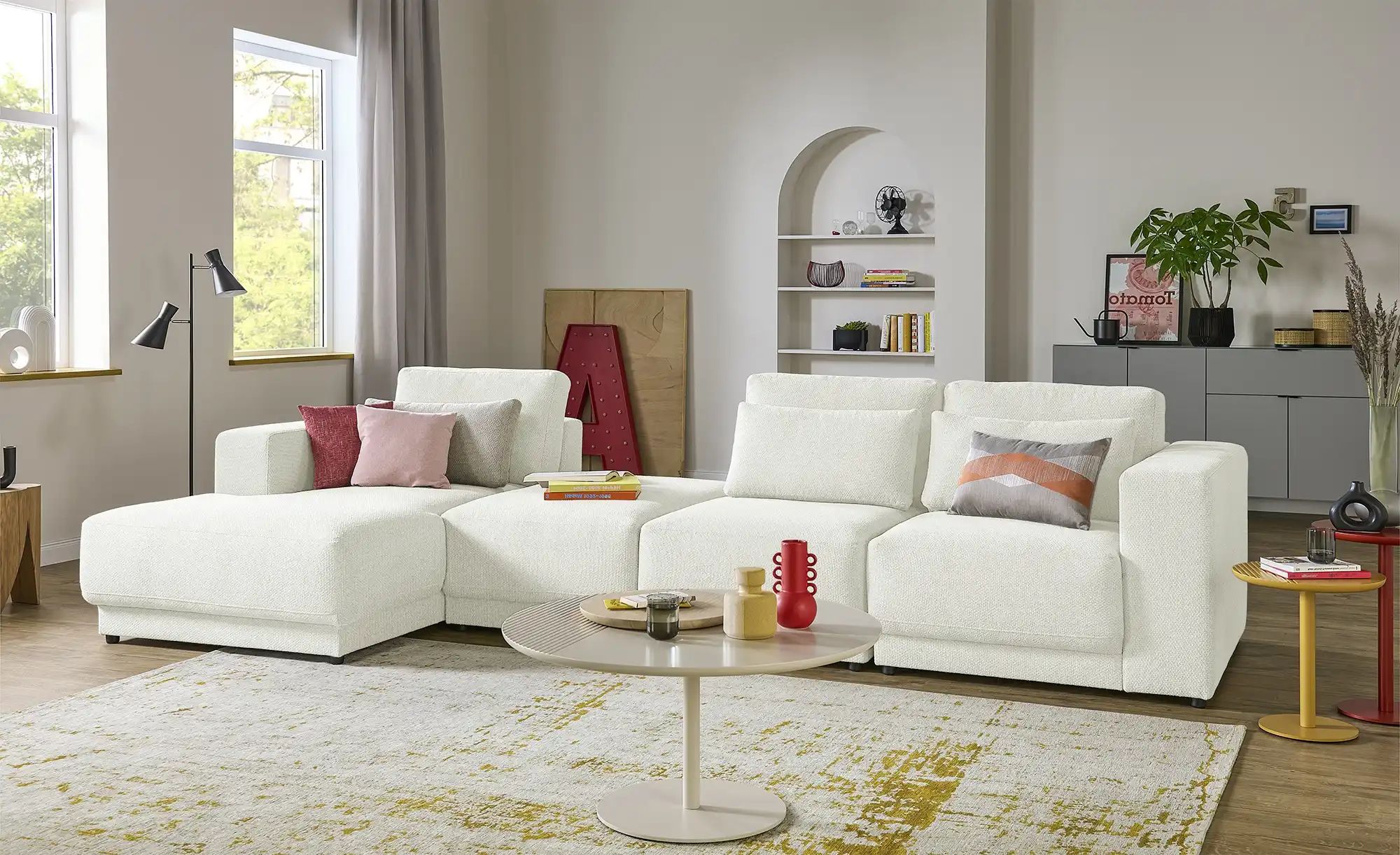 switch Ecksofa  Toora ¦ creme ¦ Maße (cm): B: 376 H: 96 T: 173.0 Polstermöb günstig online kaufen