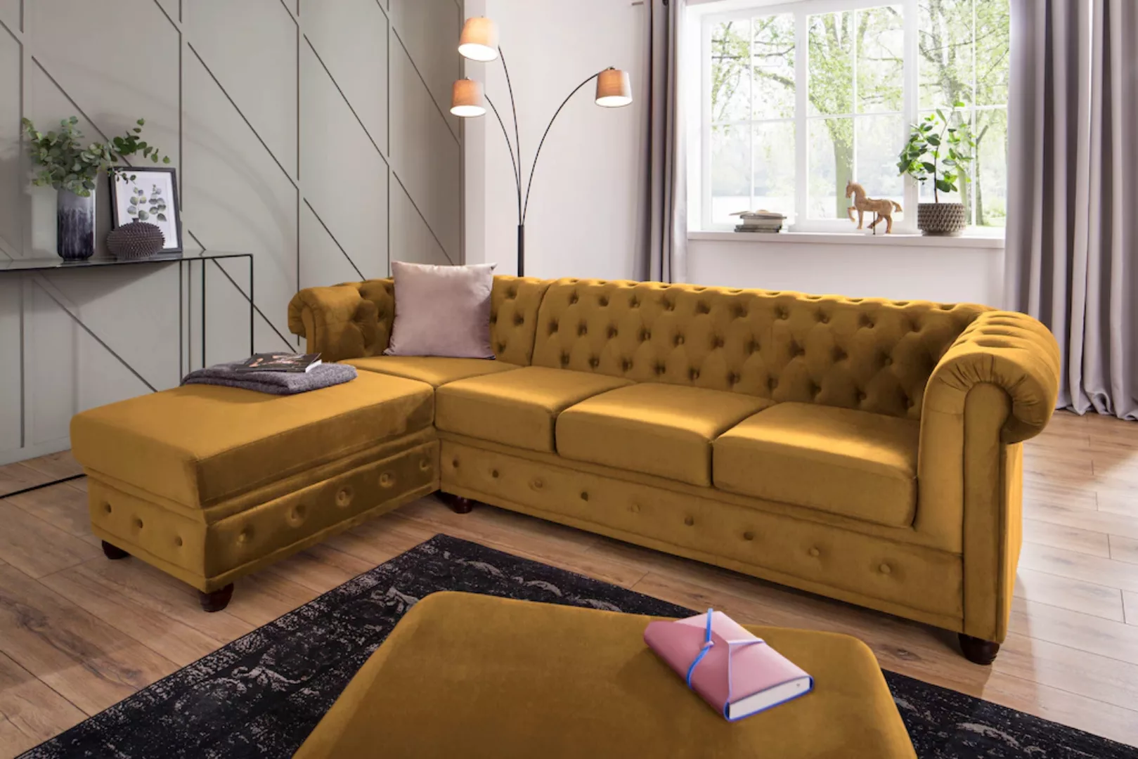 Home affaire Chesterfield-Sofa "New Castle" günstig online kaufen