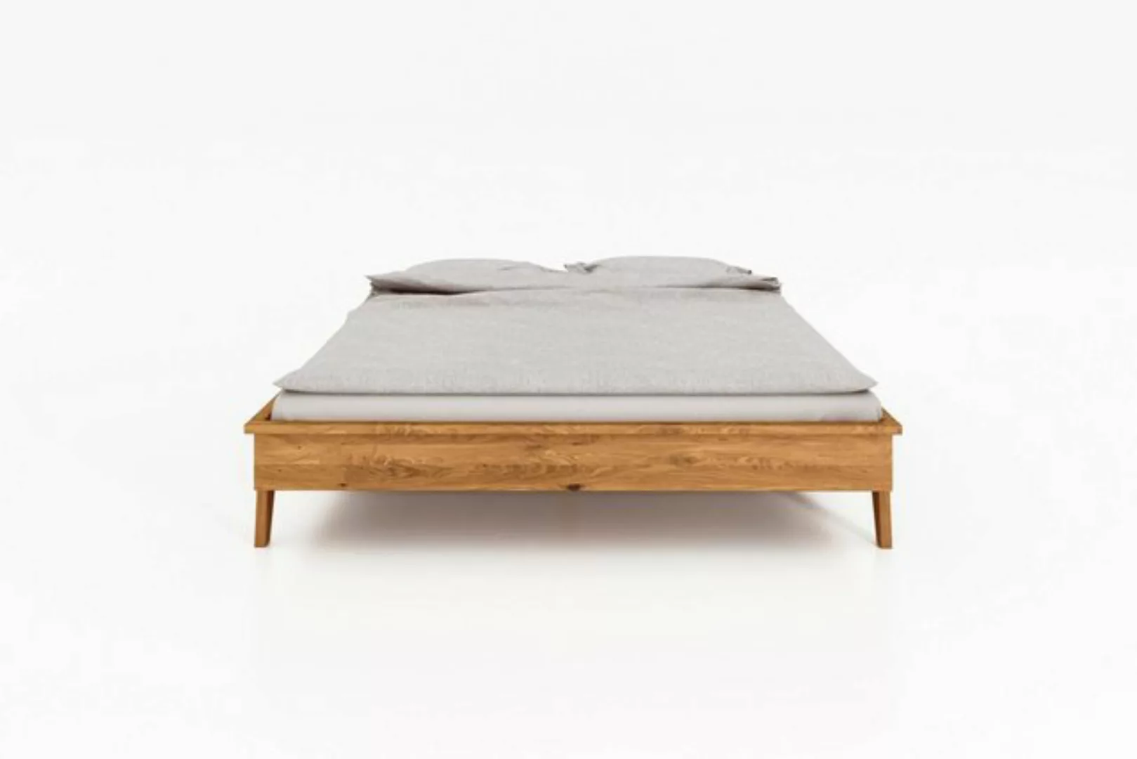 Natur24 Bett Bett Jetro 3 Kernbuche massiv 180x200cm ohne Kopfteil mit Holz günstig online kaufen