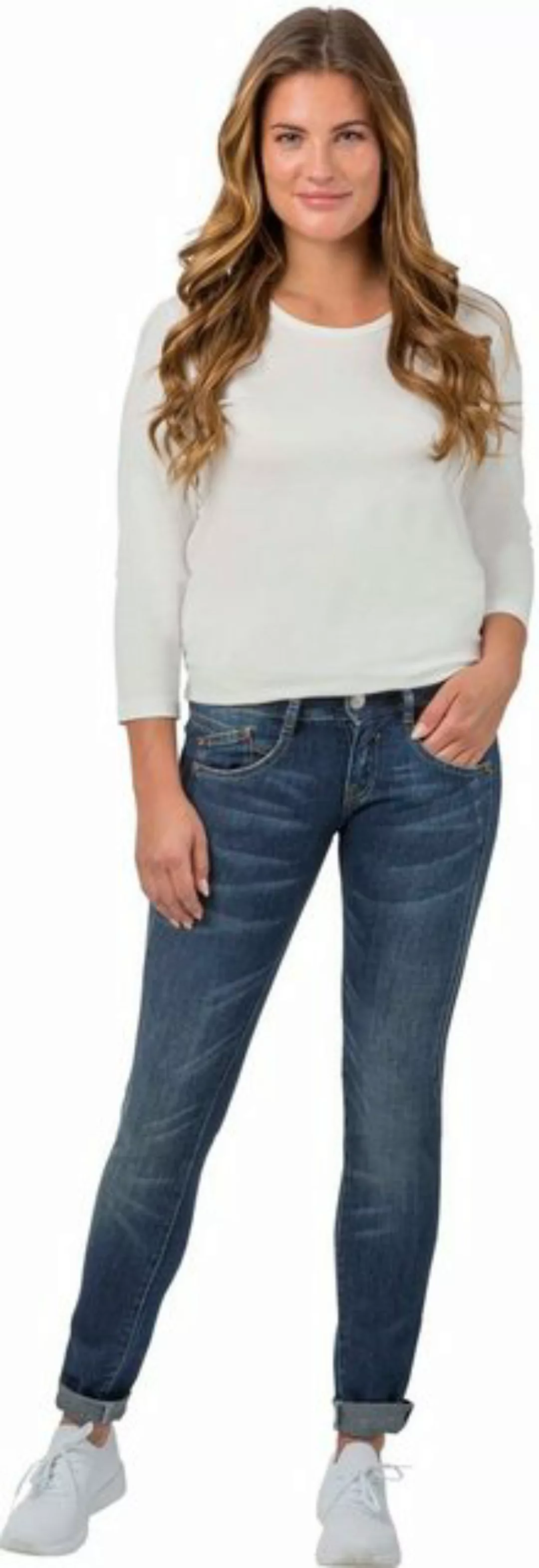 Herrlicher 5-Pocket-Jeans HERRLICHER GILA SLIM CASHMERE TOUCH JEANS MIT BIO günstig online kaufen