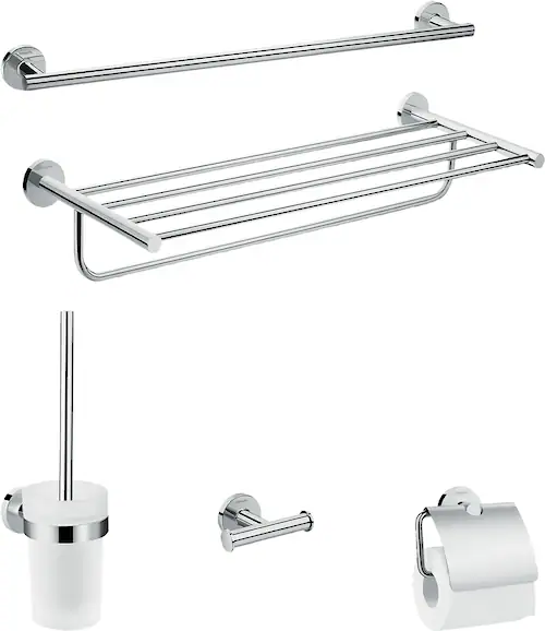 hansgrohe Badaccessoire-Set, 5-teilig, chrom günstig online kaufen