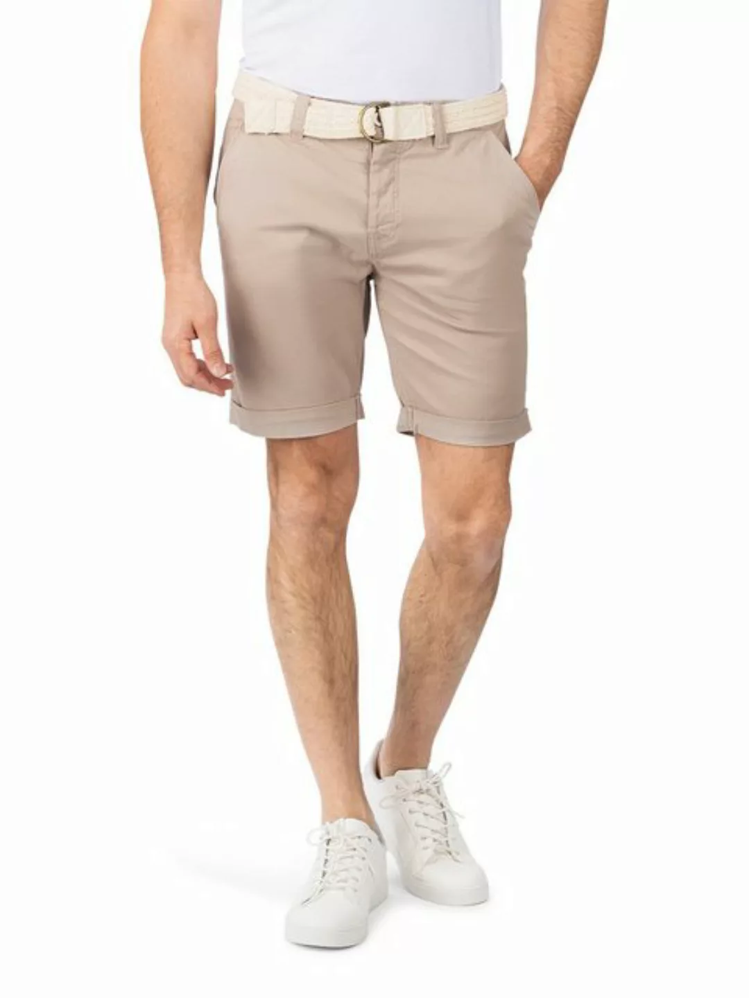 DENIMFY Chino Shorts Herren mit Gürtel Regular Fit DFLio günstig online kaufen