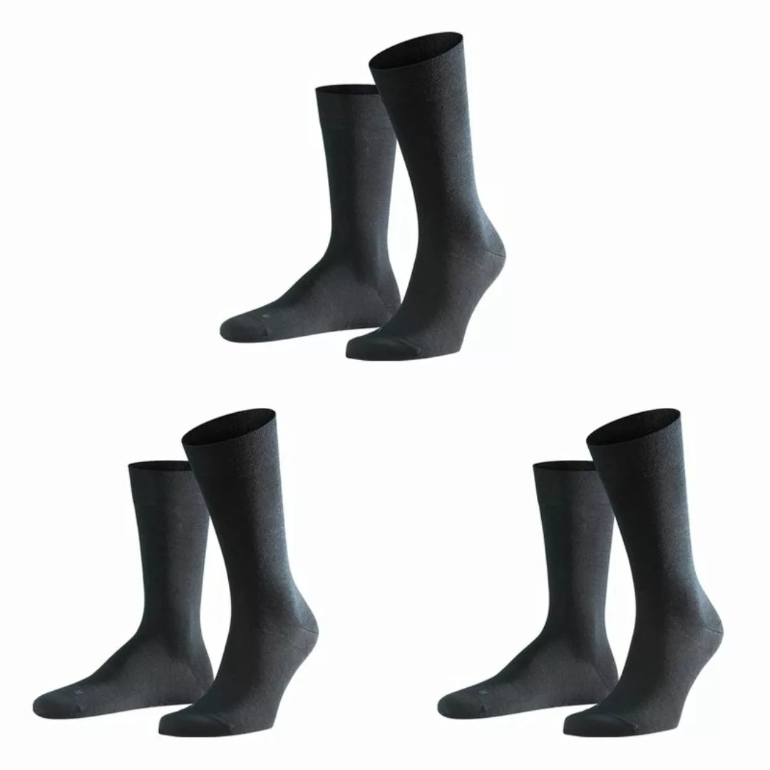 FALKE Sensitive Berlin Herren Socken, 47-50, Blau, Uni, Schurwolle, 14416-6 günstig online kaufen