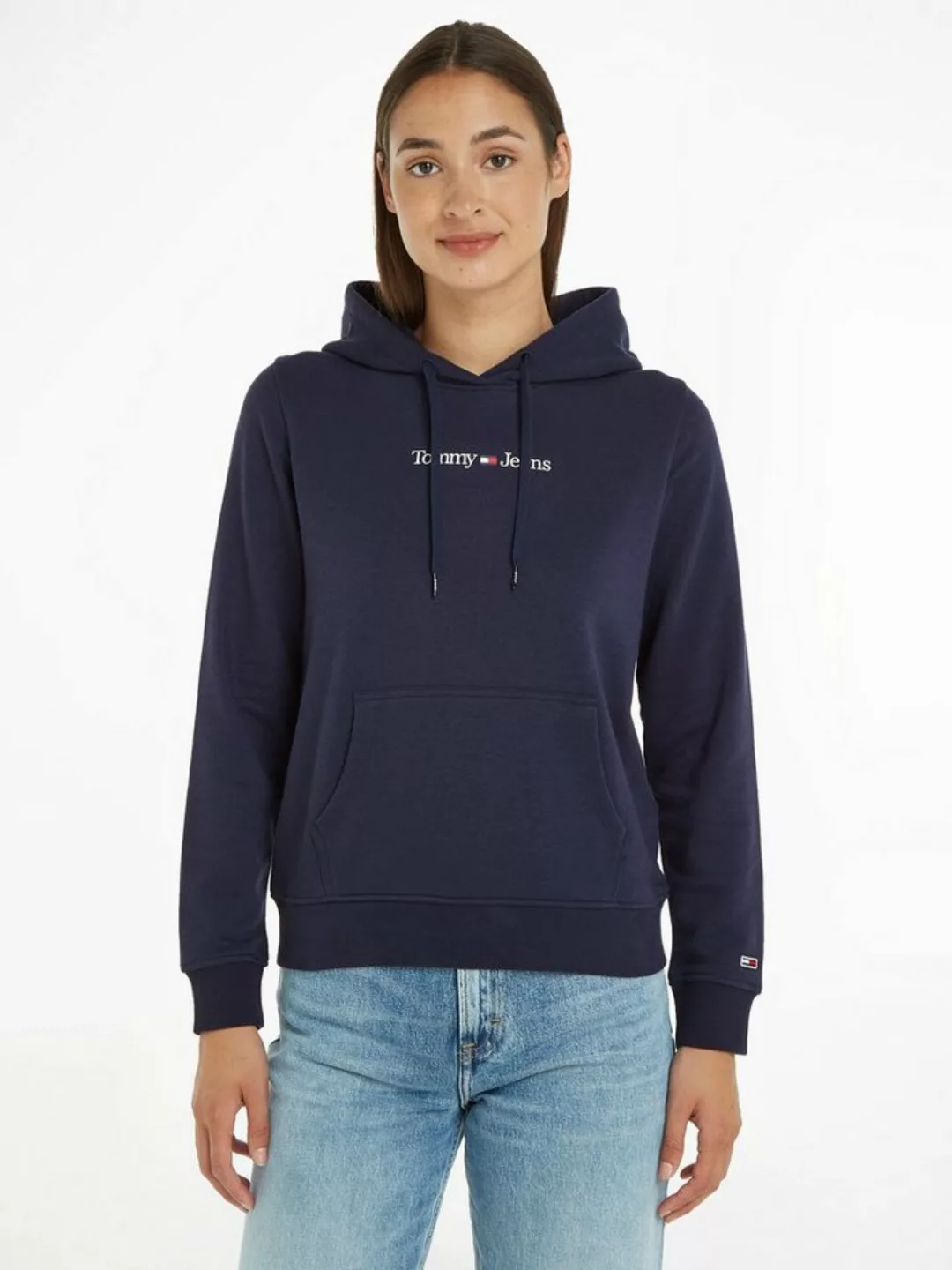 Tommy Jeans Kapuzensweatshirt TJW REG SERIF LINEAR HOODIE mit Tommy Jeans L günstig online kaufen