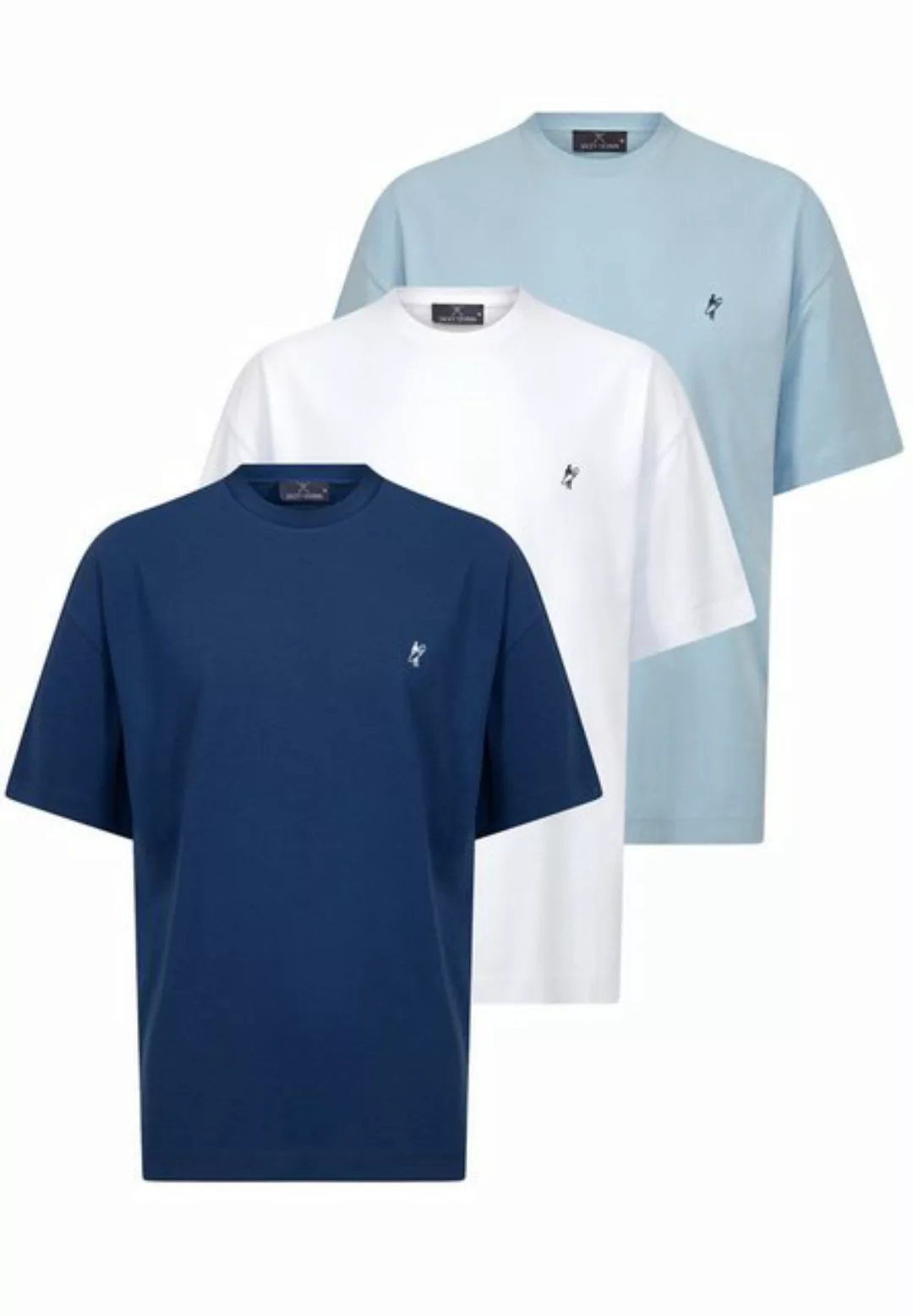 Jacey Quinn Poloshirt 3 PACK of Oversize T-Shirt günstig online kaufen