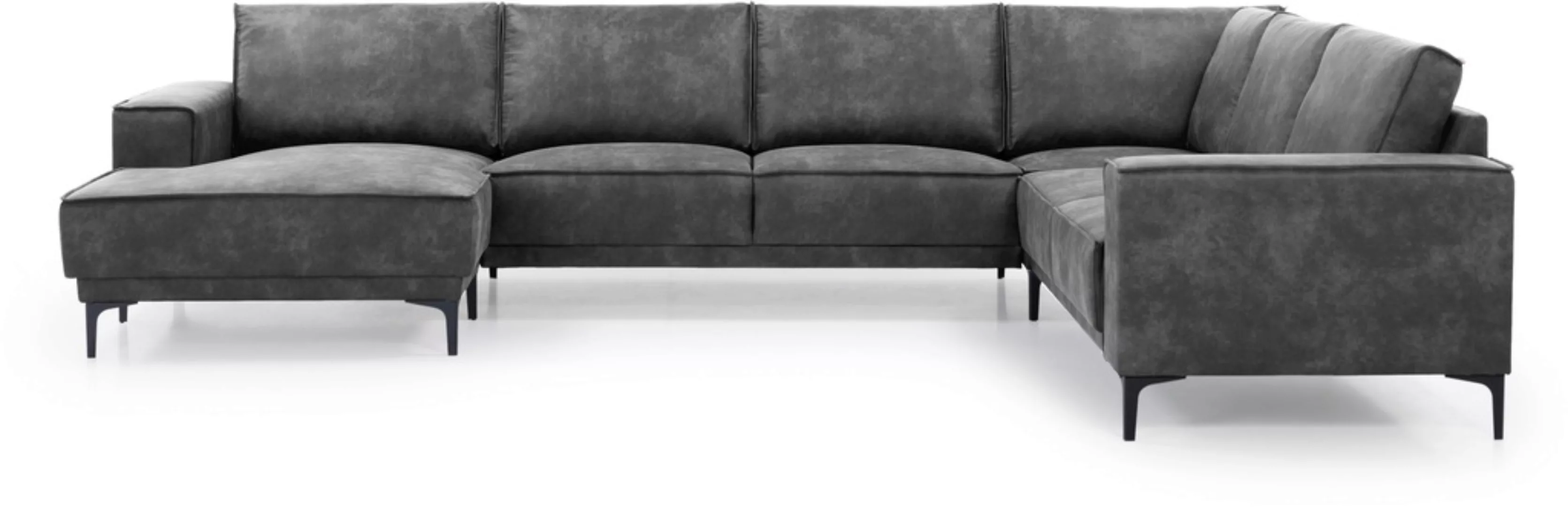 Places of Style Wohnlandschaft "XXL Sofa Oland, Struktur, Flachgewebe, Luxu günstig online kaufen