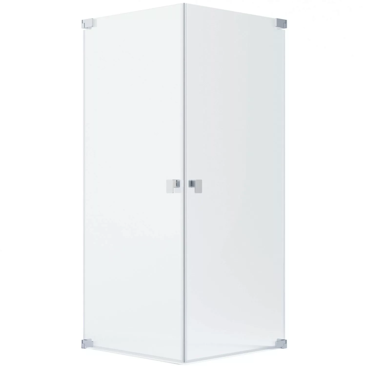 Schöner Wohnen Eckdusche 2 Drehtüren Silbermatt 90 cm x 80 cm x 200 cm günstig online kaufen