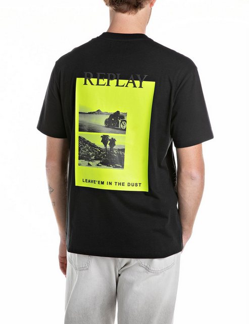 Replay T-Shirt mit auffälligem Rückenprint günstig online kaufen