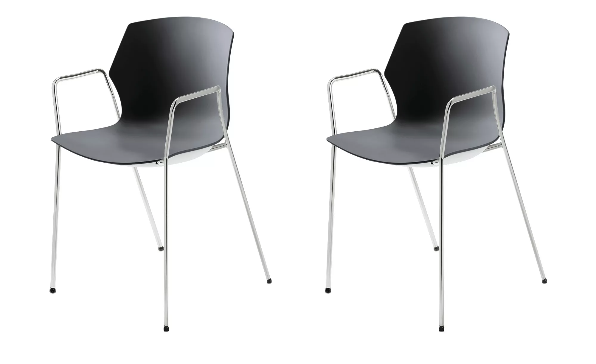 Stapelstuhl  2er Set MyPrimo ¦ grau ¦ Maße (cm): B: 55 H: 80,5 T: 53.0 Stüh günstig online kaufen