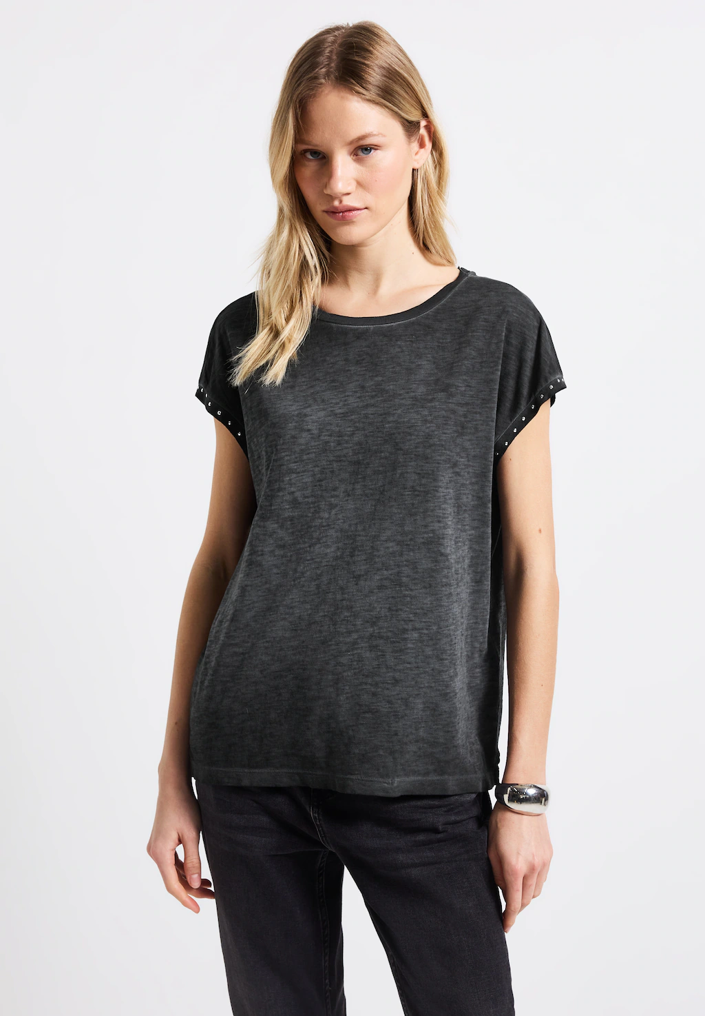 STREET ONE T-Shirt, mit U-Boot-Ausschnitt günstig online kaufen