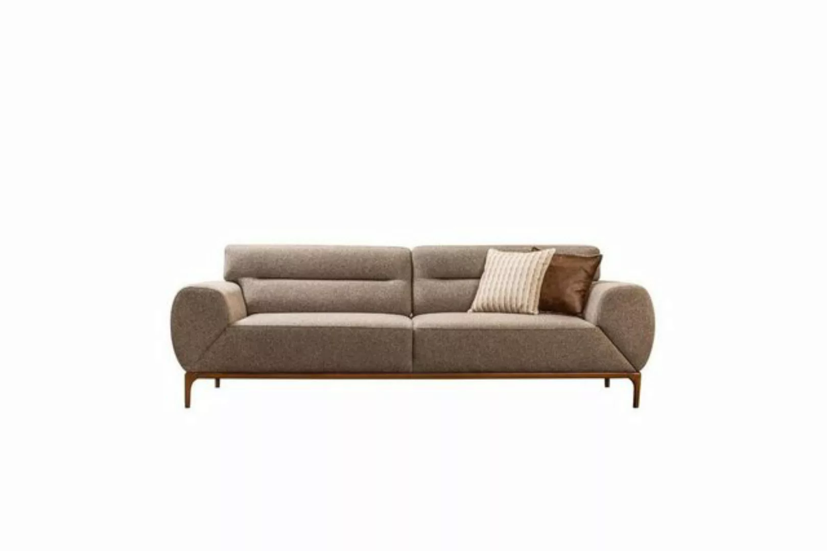 JVmoebel 3-Sitzer Couch Stoffsofa Polstersofa Sofa 3 Sitzer Dreisitzer Grau günstig online kaufen