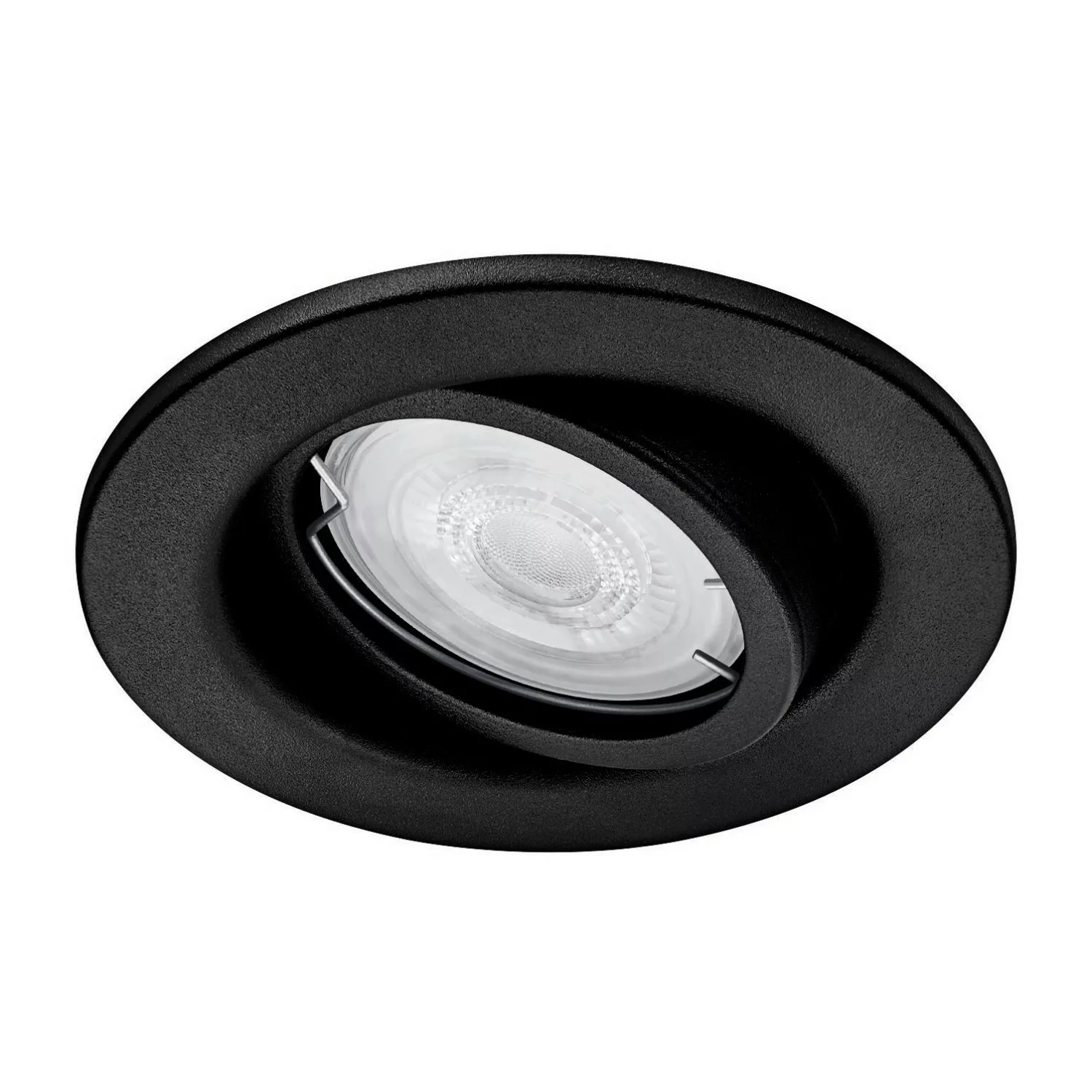 LED Einbauleuchte Fresco in Schwarz 4,6W 350lm GU10 günstig online kaufen