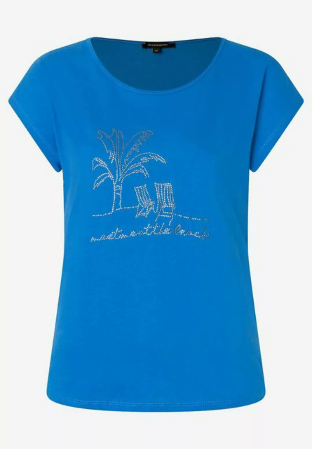 T-Shirt mit Steinchen-Applikation, magic blue, Sommer-Kollektion günstig online kaufen