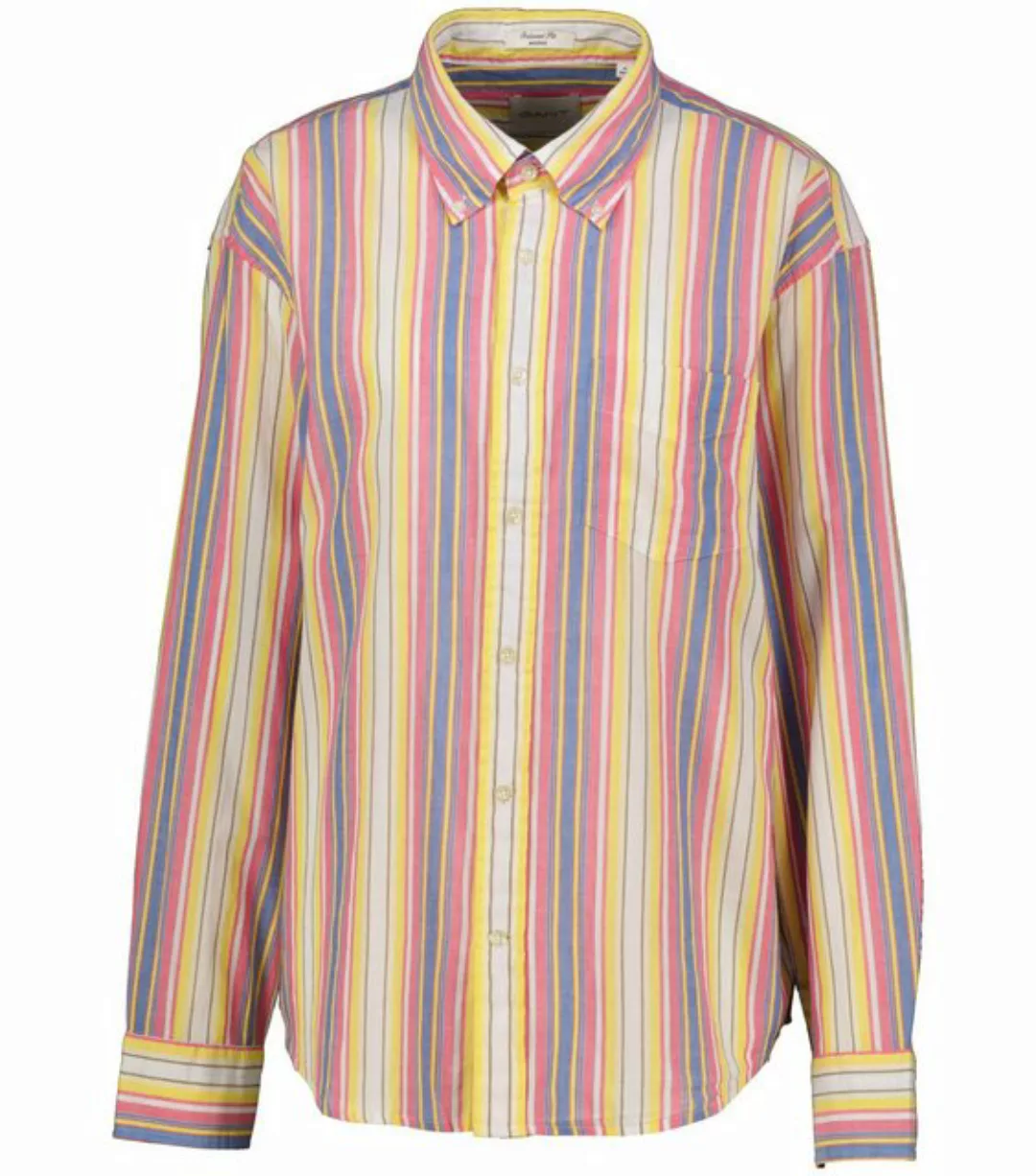 Gant Langarmhemd Herren Hemd MULTI STRIPE SHIRT Relaxed Fit Langarm (1-tlg) günstig online kaufen