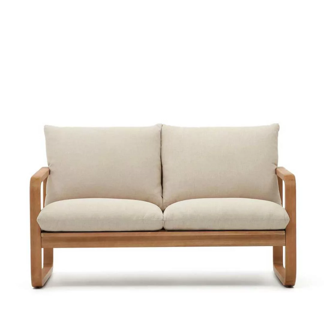 Terrassen Sofa aus Eukalyptusholz mit Polstern 142 cm breit günstig online kaufen
