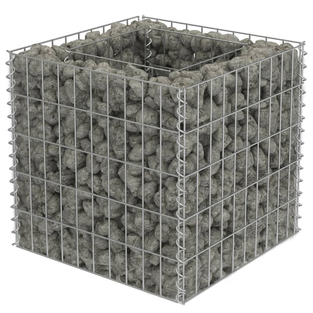vidaXL Hochbeet, Gabionen-Hochbeet Verzinkter Stahl 50×50×50 günstig online kaufen