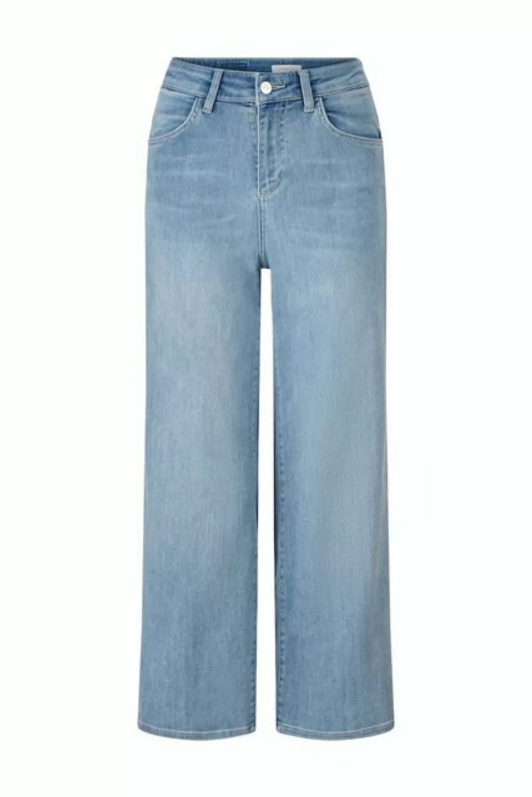 Rich & Royal Regular-fit-Jeans Culotte Light Blue Satin Denim günstig online kaufen