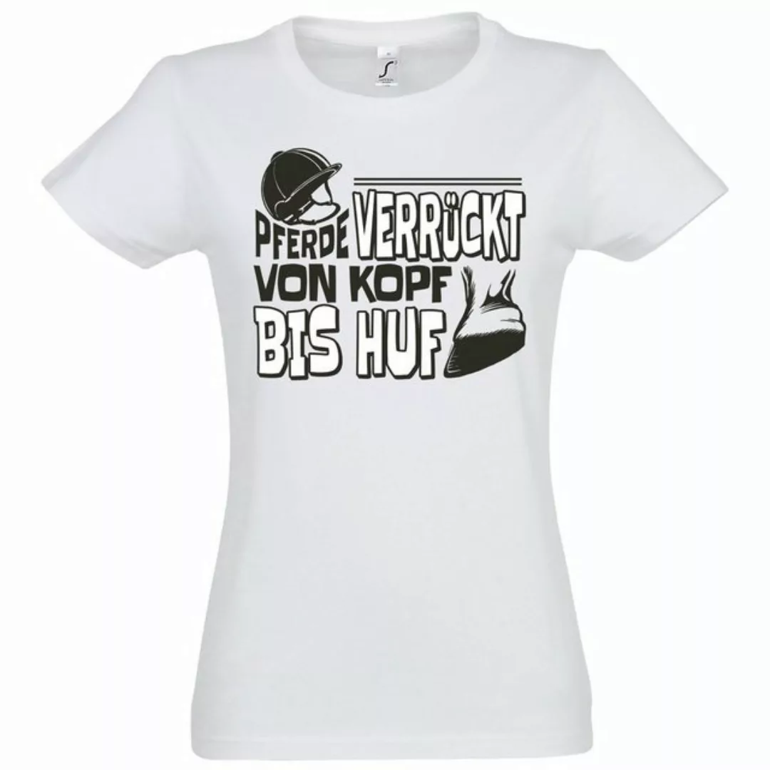 Youth Designz T-Shirt "Pferde Verrückt Von Kopf Bis Huf" Damen T-Shirt mit günstig online kaufen