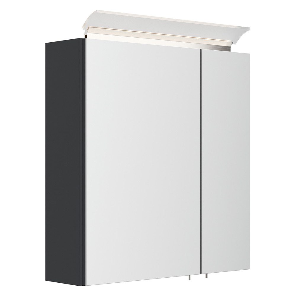 Lomadox Spiegelschrank BATLEY-02 60cm breit, grau günstig online kaufen