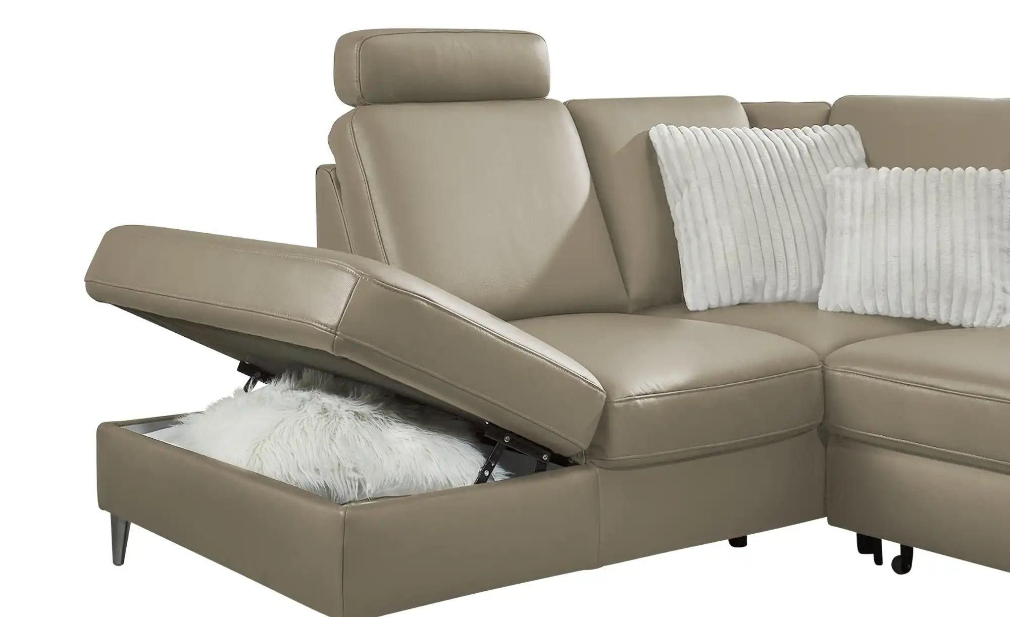 meinSofa Wohnlandschaft  Veit ¦ grau ¦ Maße (cm): B: 305 H: 90 T: 204.0 Pol günstig online kaufen