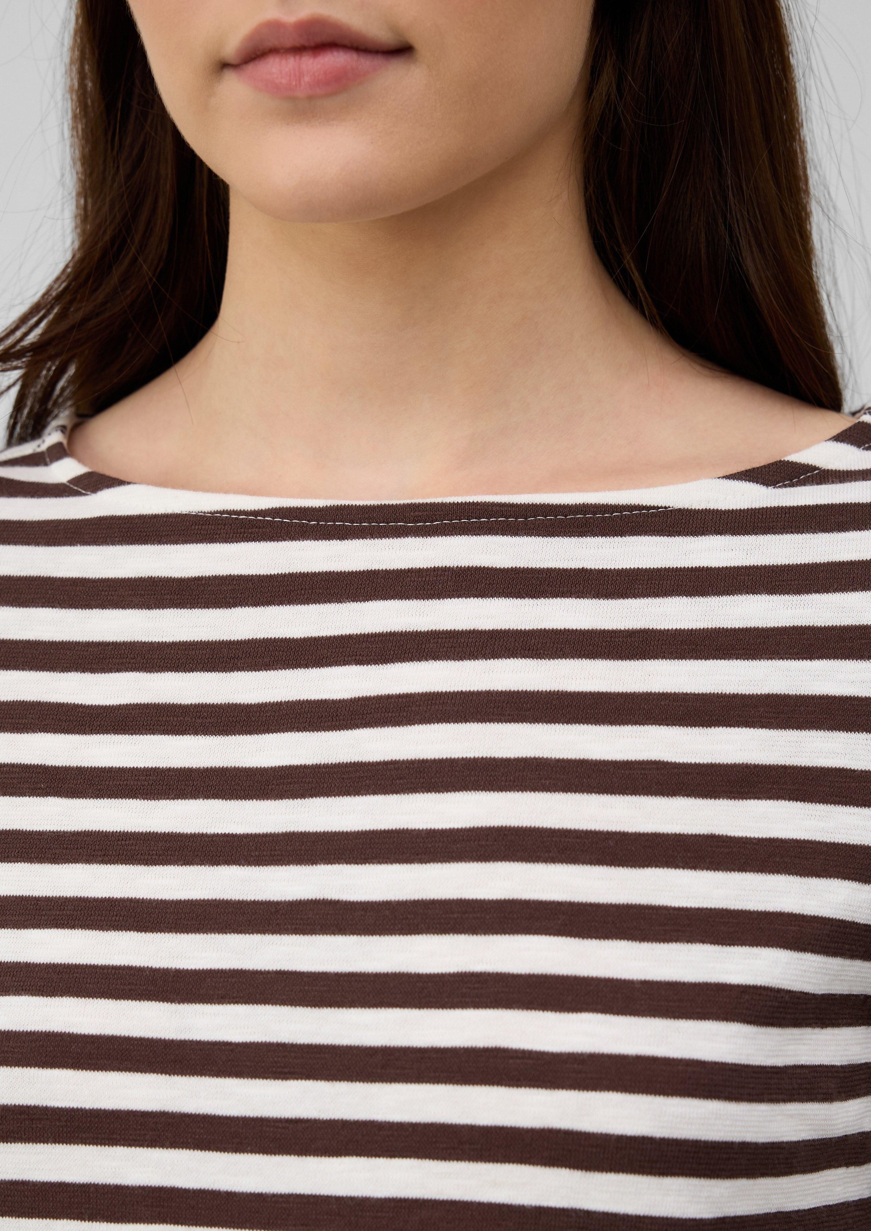 s.Oliver Kurzarmshirt Gestreiftes T-Shirt im Slim günstig online kaufen