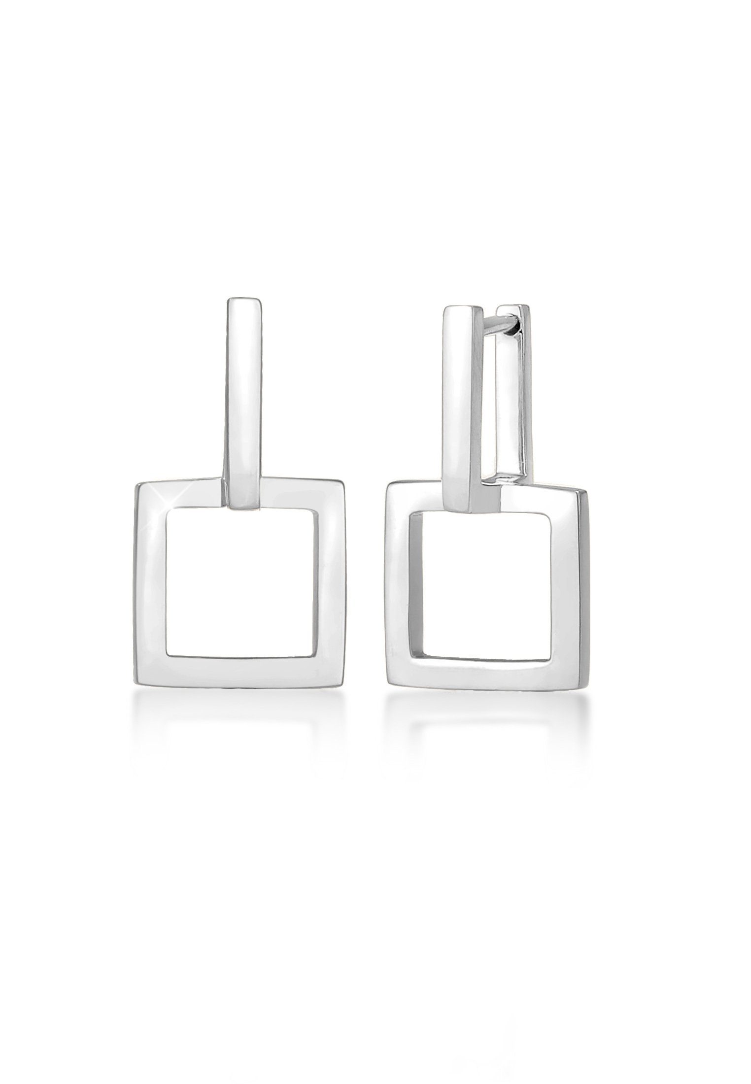 Elli Paar Ohrstecker Creolen Eckig Quadrat günstig online kaufen
