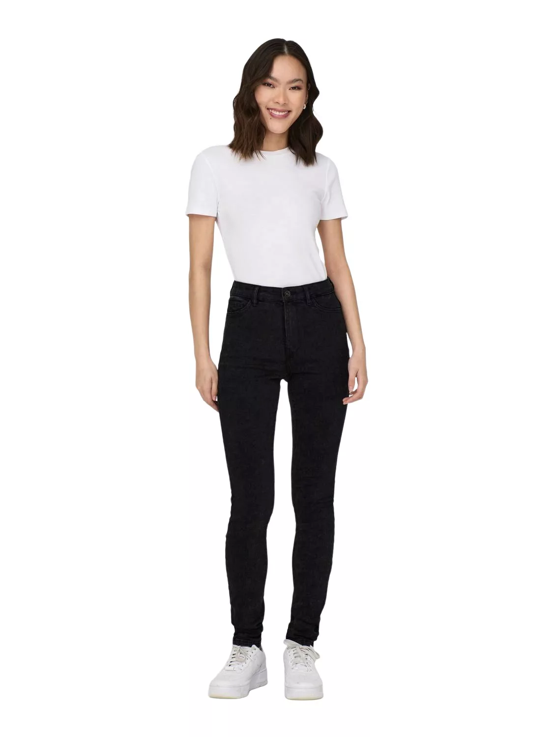 Only Damen Jeans ONLROSE GUA256 - Skinny Fit - Schwarz günstig online kaufen