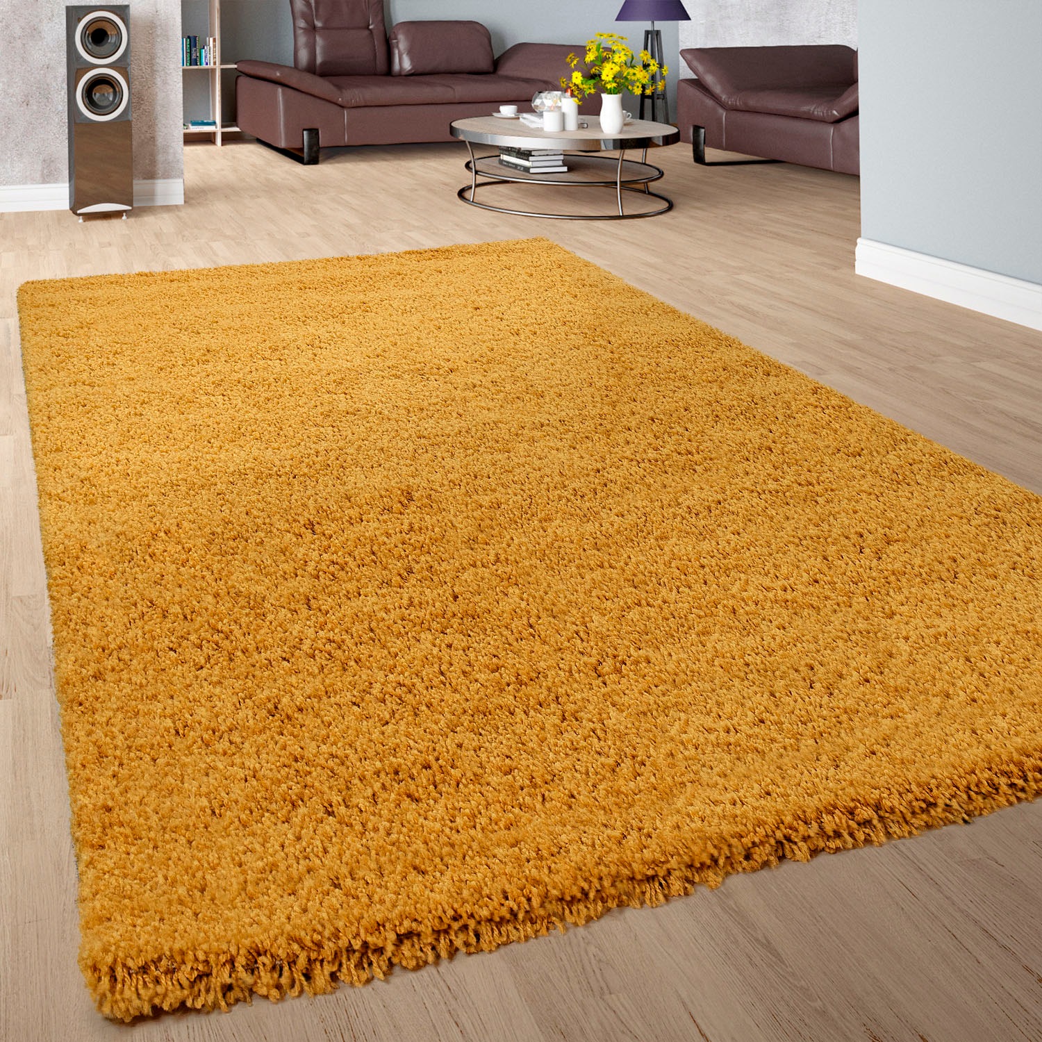 Paco Home Hochflor-Teppich »Sky 250«, rechteckig, 34 mm Höhe, gewebt, Uni-F günstig online kaufen