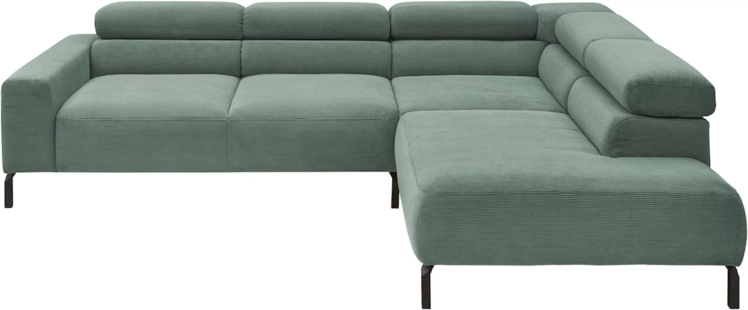 Places of Style Ecksofa »Antonelli, L-Form, inkl. Kopfteilverstellung, Brei günstig online kaufen