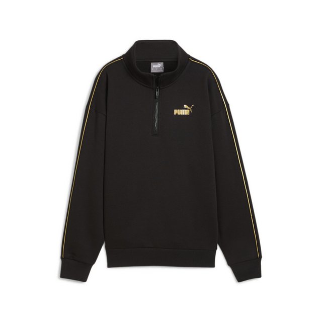 PUMA Langarmshirt ESS TAPE MINIMAL GOLD HALF-ZIP MOCK NECK FL günstig online kaufen