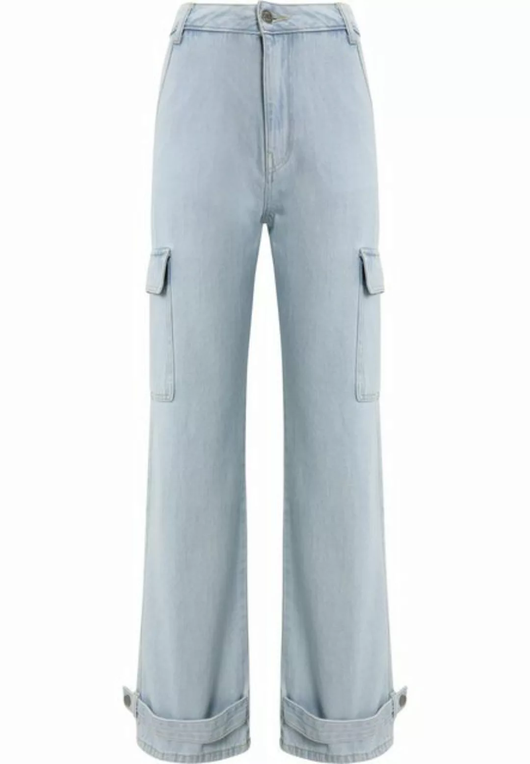 DEF Stoffhose DEF Damen DEF Cargo Pants Denim (1-tlg) günstig online kaufen