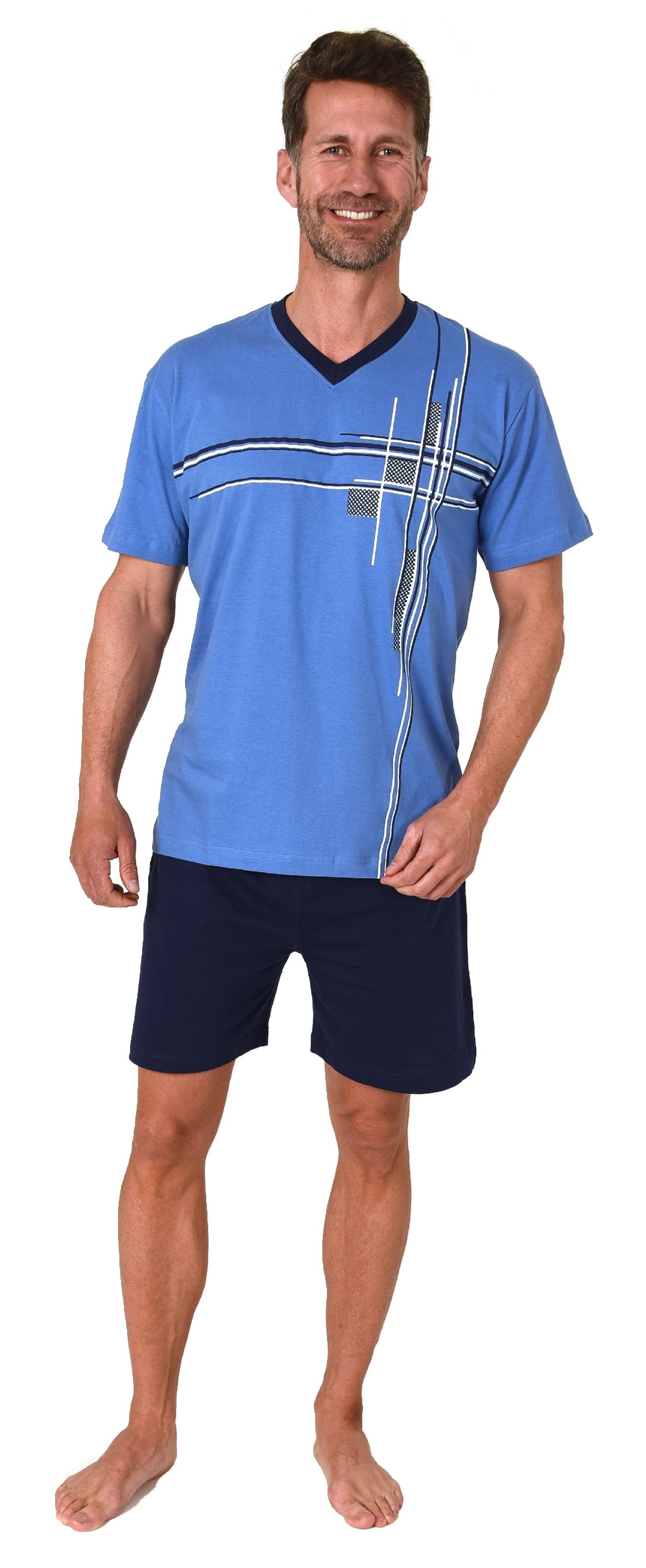 Normann Pyjama Herren Shorty Schlafanzug kurzarm günstig online kaufen