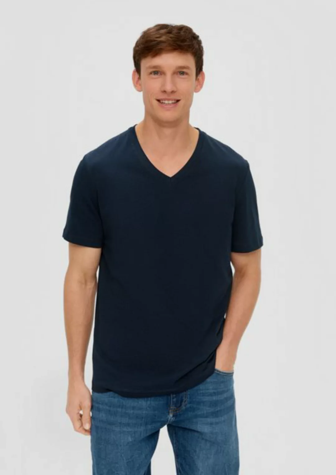 s.Oliver Kurzarmshirt Baumwollshirt im 3er-Pack günstig online kaufen