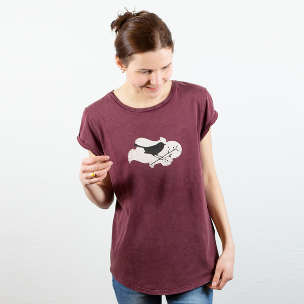 Damenshirt "Vogel", T-shirt, Gedrucktes Tier-motiv, Für Frauen, Natur, Mode günstig online kaufen