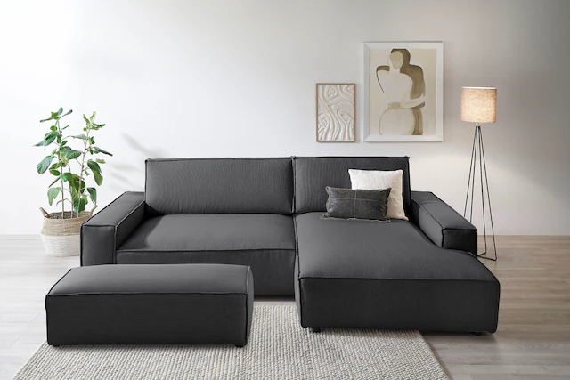Home affaire Polsterecke »NEU: SHERWOOD XXL tief, L-Form mit Schlaffunktion günstig online kaufen