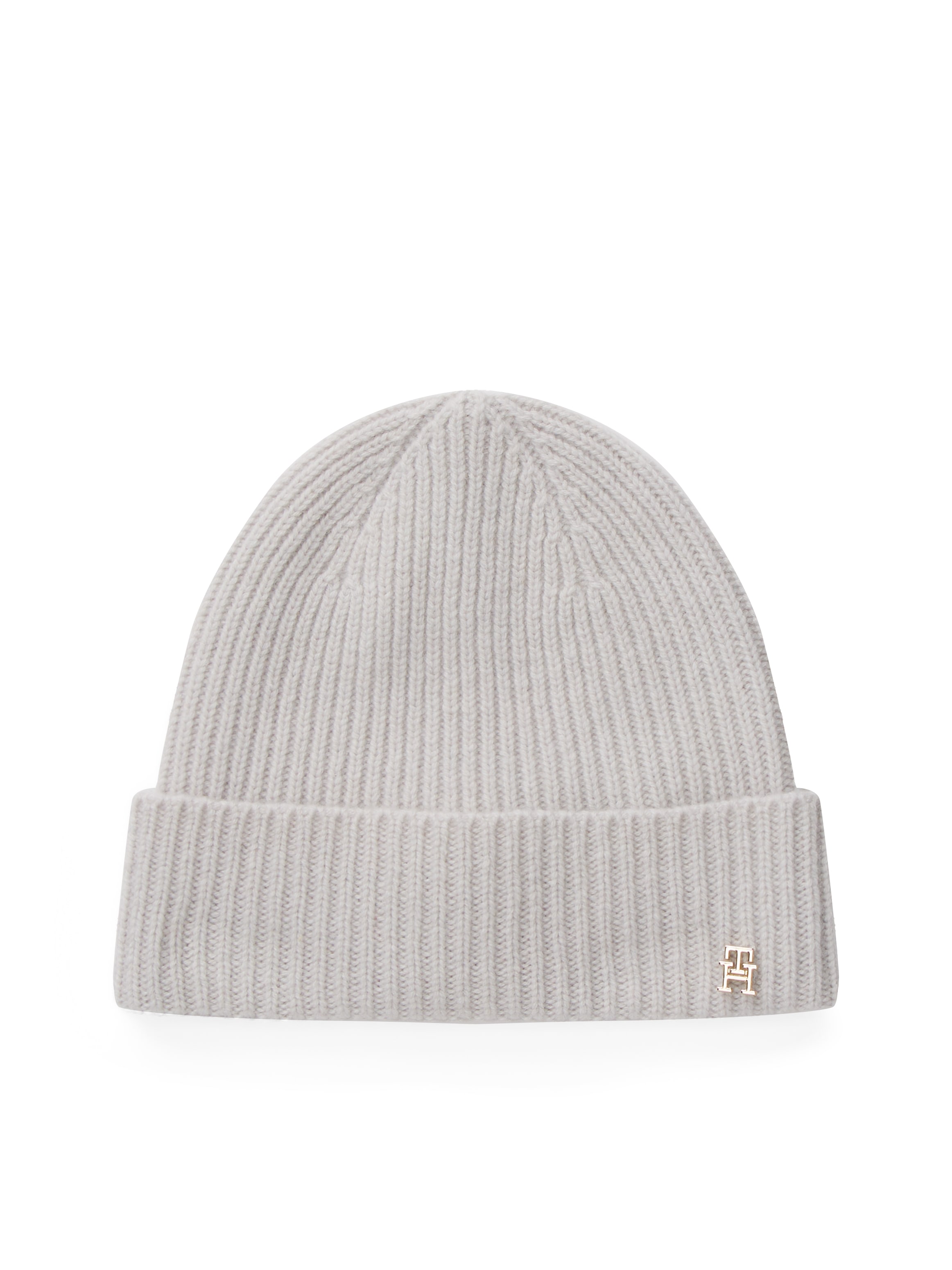 Tommy Hilfiger Beanie "TH CASHMERE", aus Rippstrick, Umschlag günstig online kaufen