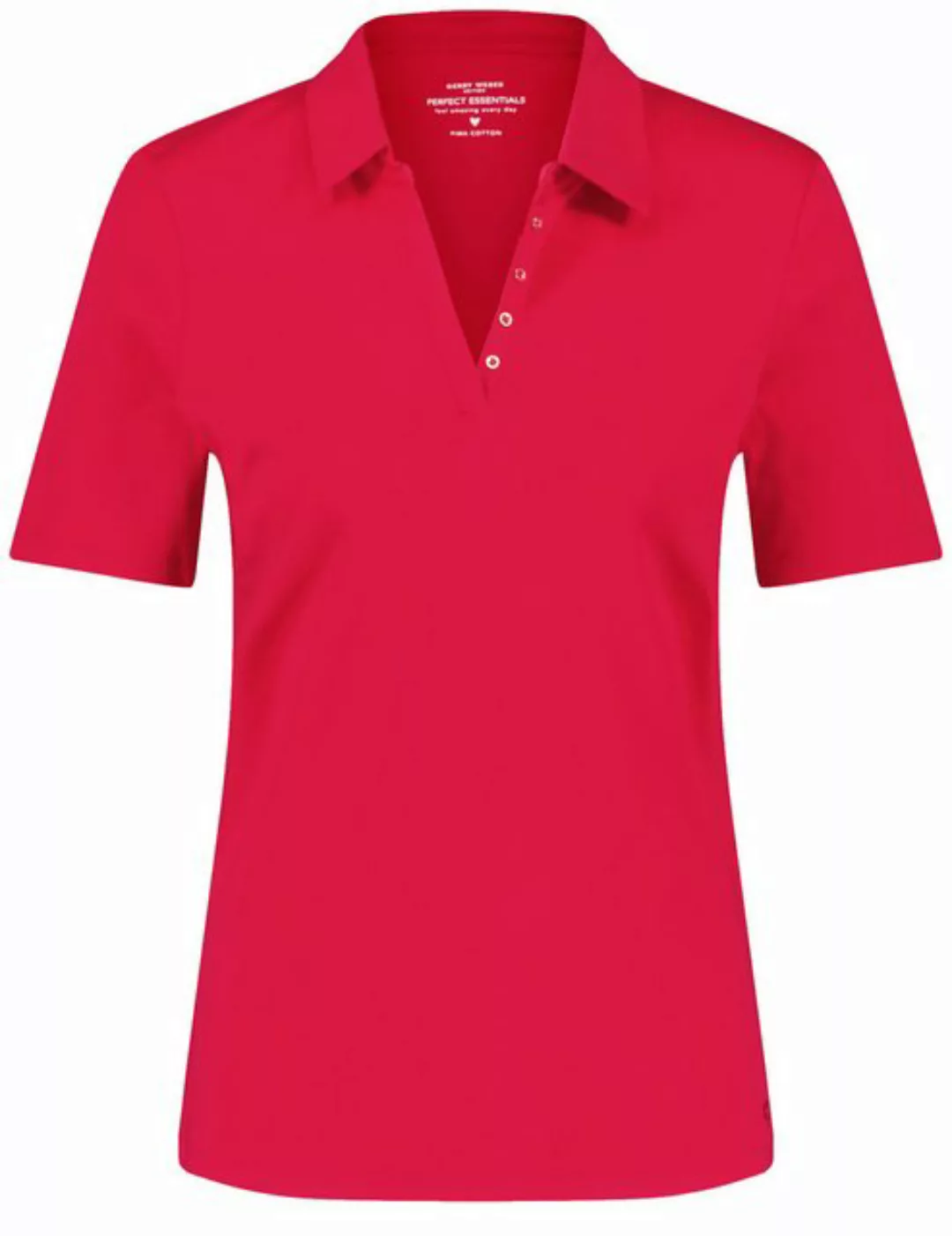 GERRY WEBER Kurzarmshirt Poloshirt aus Baumwolle günstig online kaufen