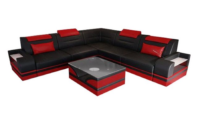 Sofa Dreams Ecksofa Leder Couch Sofa Trivento L Form Ledersofa, L-Form Lede günstig online kaufen