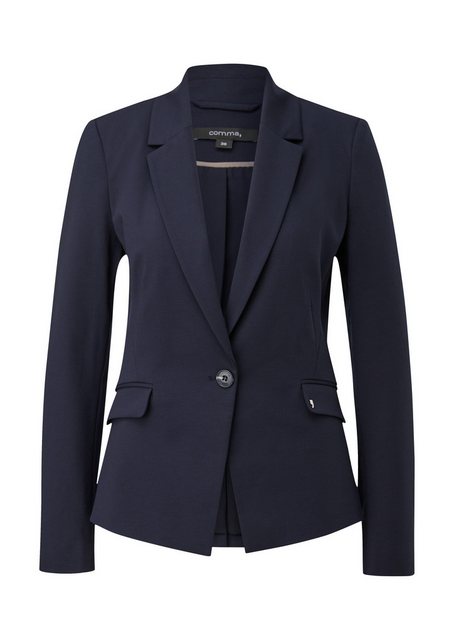 Comma Blusenblazer Taillierter Blazer aus Viskosemix Ziernaht günstig online kaufen