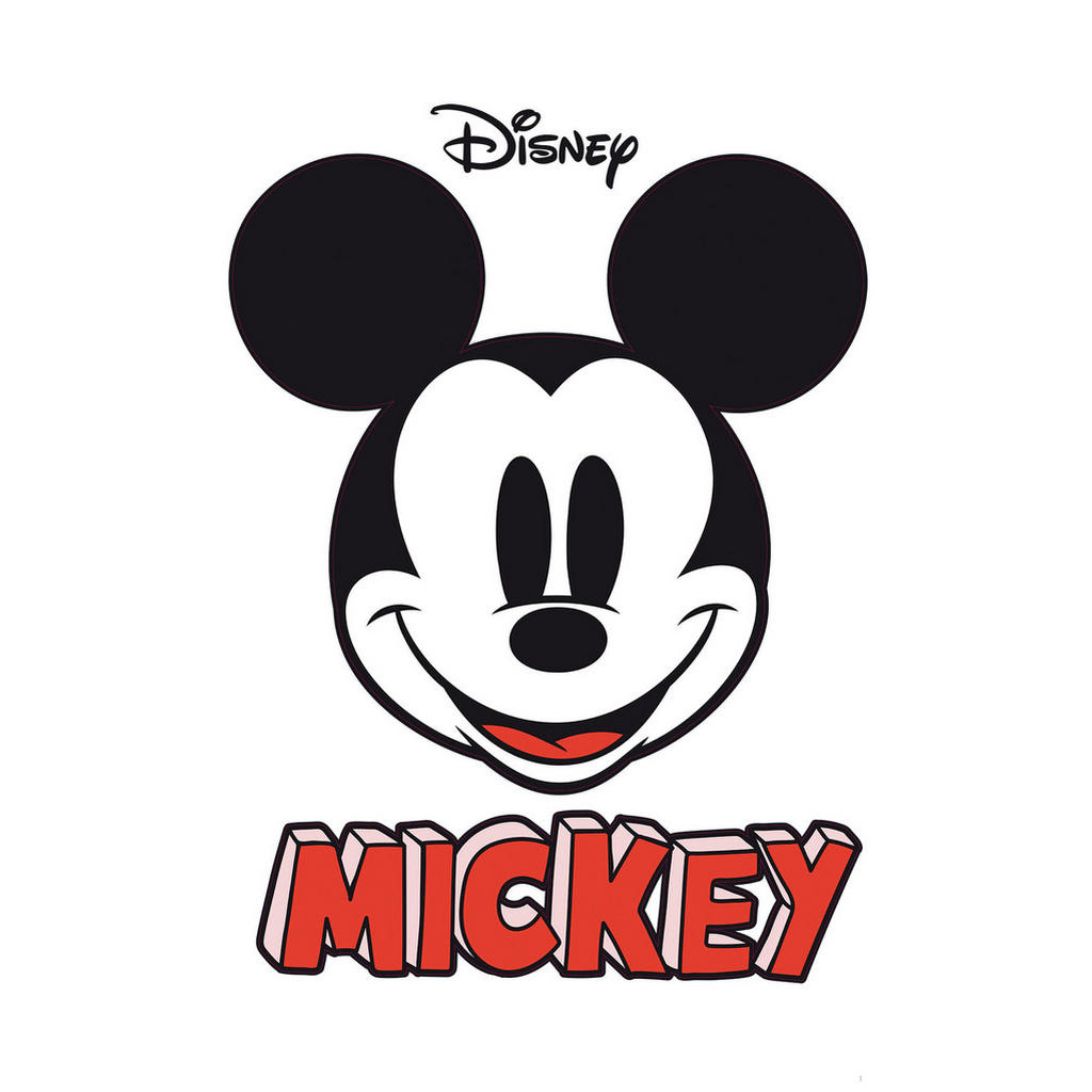 Disney Wandtattoo Mickey Mouse Schwarz-Weiß und Rot 127 x 200 cm 612435 günstig online kaufen