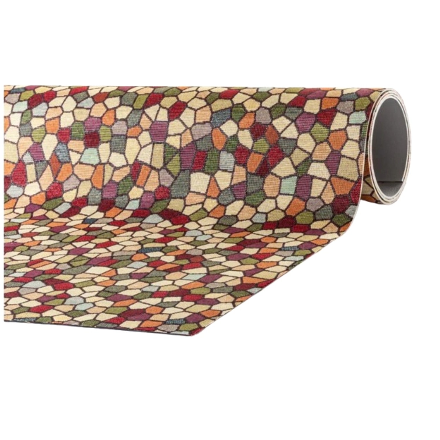 Peyer Syntex Mira Jacquard Teppich Mosaik Multicolor 80 x 150 cm günstig online kaufen