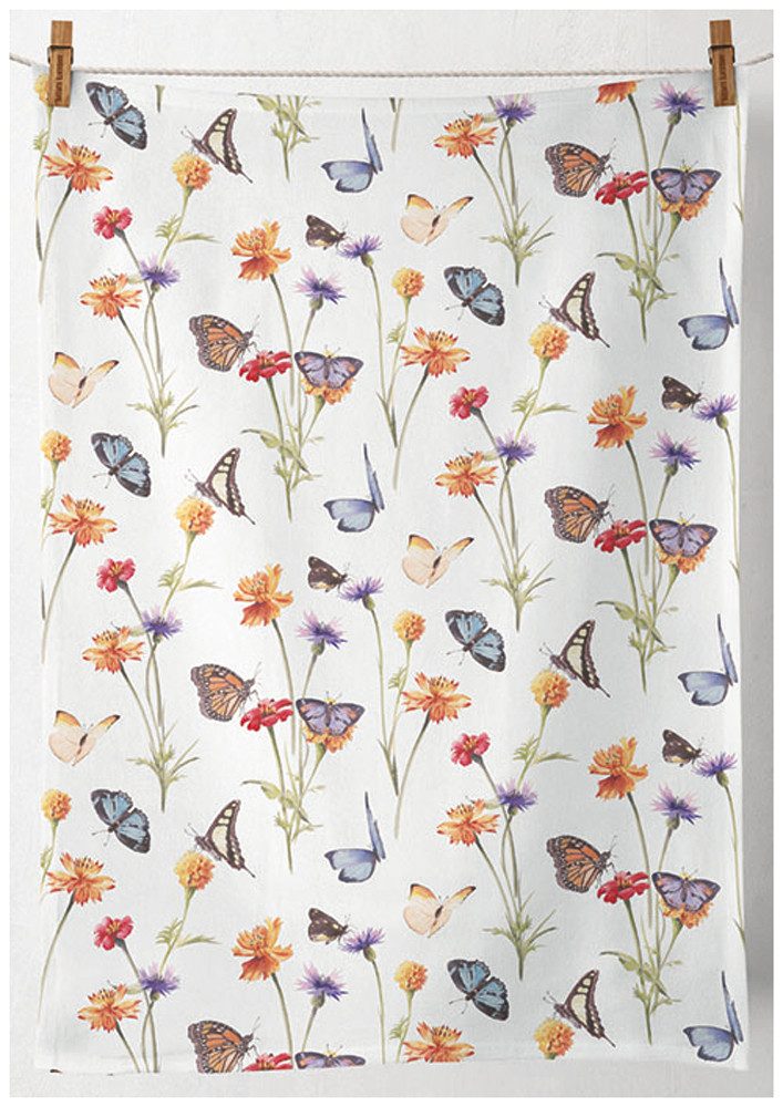 Ambiente® Geschirrtuch Butterfly garden, (2-tlg., 2-teilig), günstig online kaufen