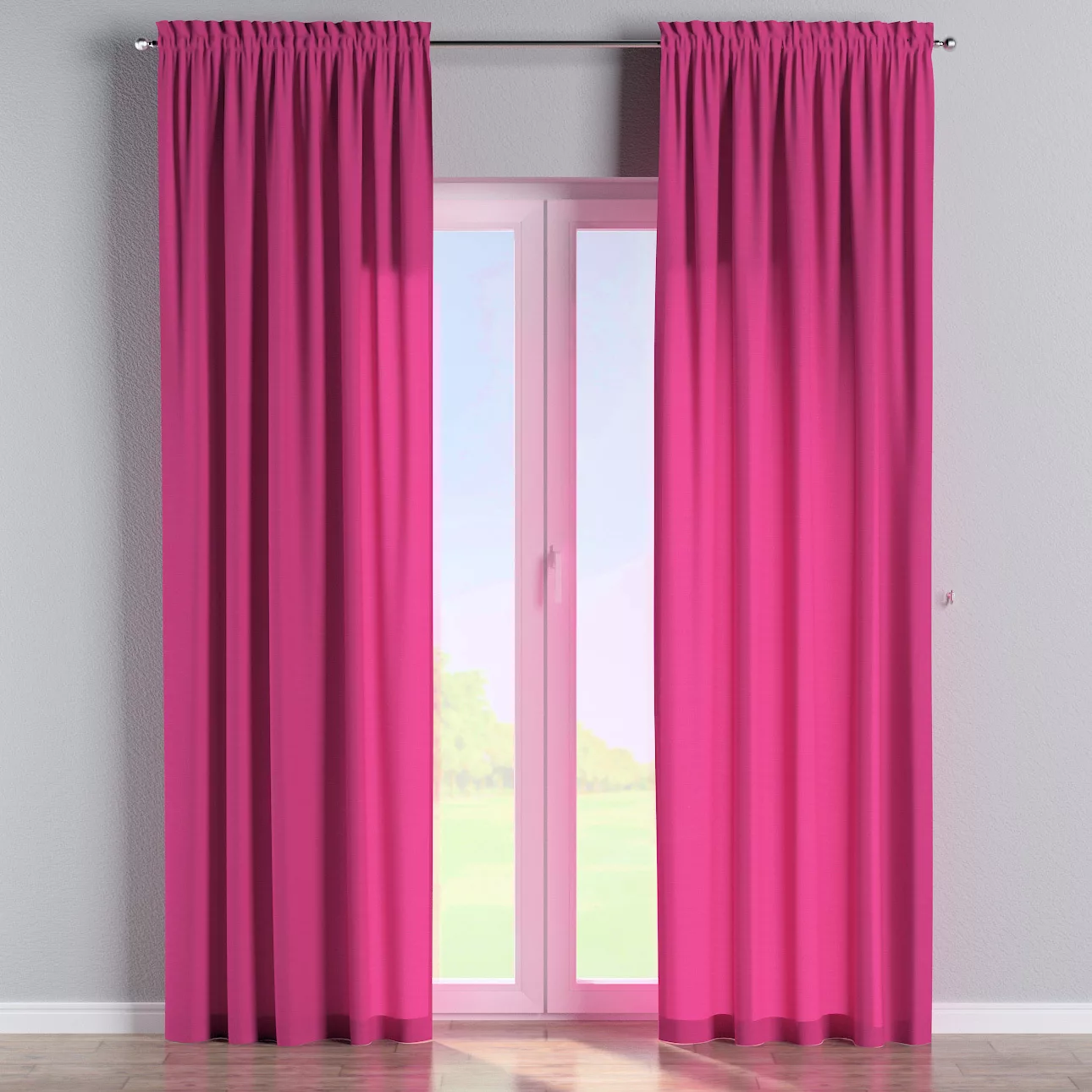Vorhang mit Tunnel und Köpfchen, rosa, Loneta (133-60) günstig online kaufen